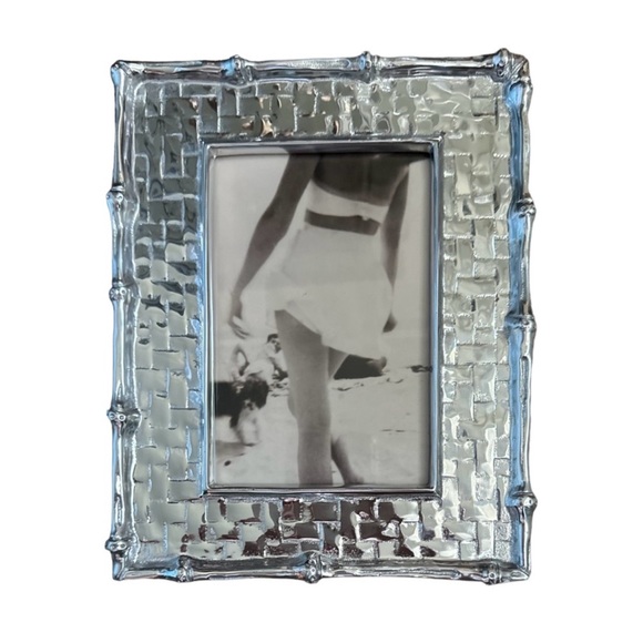 Mariposa Other - Mariposa Pewter 6X4 Bamboo Bordered Picture Frame